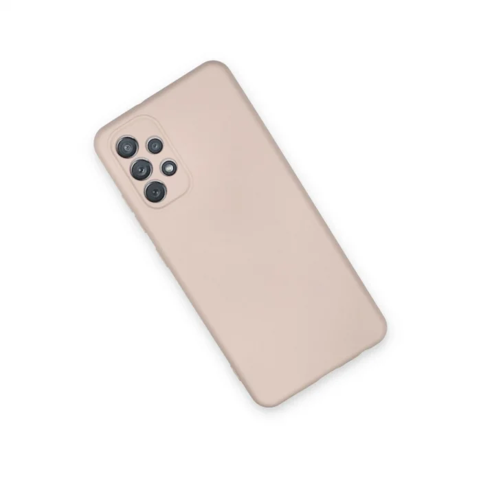 BUĞZ Samsung Galaxy A72 Kılıf Nano İçi Kadife Silikon - Pudra