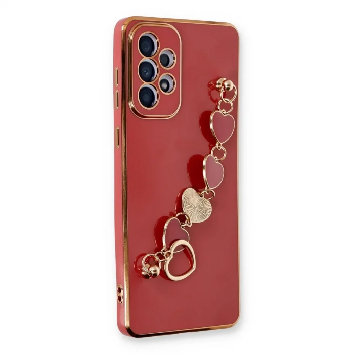 BUĞZ Samsung Galaxy A73 5g Kılıf Esila Silikon - Kırmızı