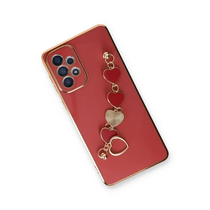 BUĞZ Samsung Galaxy A73 5g Kılıf Esila Silikon - Kırmızı