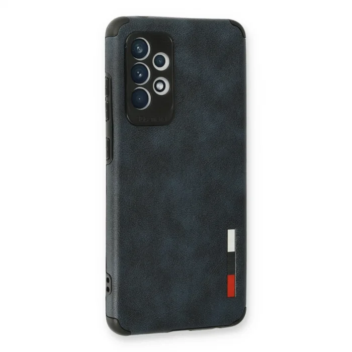 BUĞZ Samsung Galaxy A73 5g Kılıf Loop Deri Silikon - Lacivert