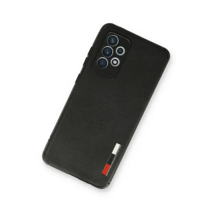 BUĞZ Samsung Galaxy A73 5g Kılıf Loop Deri Silikon - Siyah