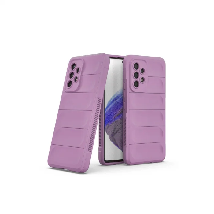 BUĞZ Samsung Galaxy A73 5g Kılıf Optimum Silikon - Mor