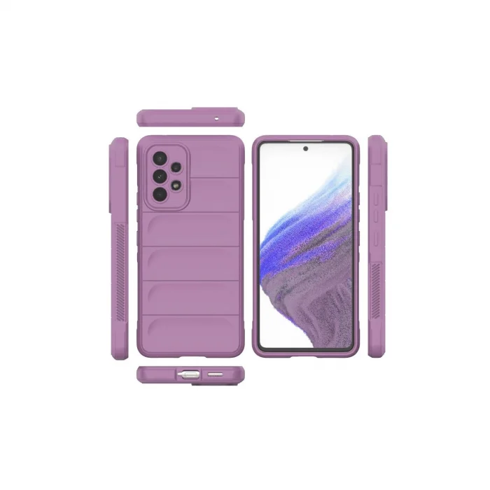 BUĞZ Samsung Galaxy A73 5g Kılıf Optimum Silikon - Mor