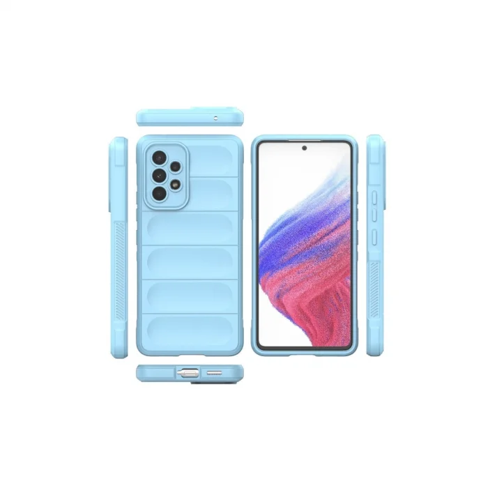 BUĞZ Samsung Galaxy A73 5g Kılıf Optimum Silikon - Sky Blue