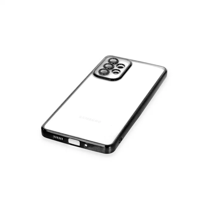 BUĞZ Samsung Galaxy A73 5g Kılıf Razer Lensli Silikon - Siyah