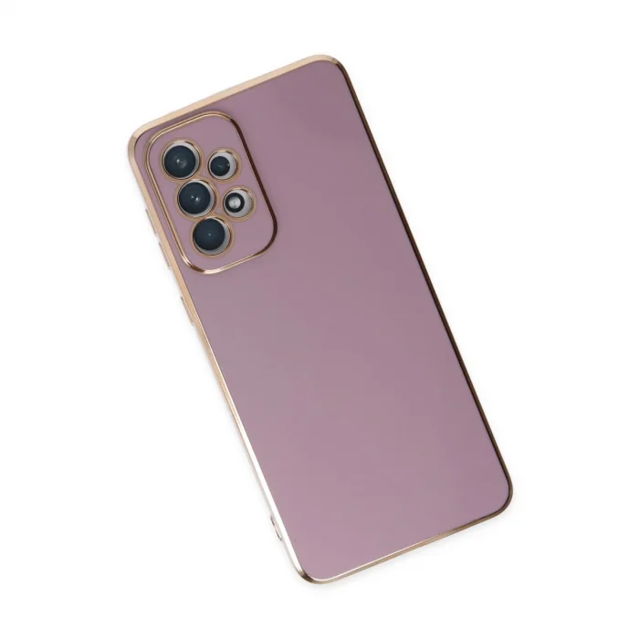 BUĞZ Samsung Galaxy A73 5g Kılıf Volet Silikon - Mor