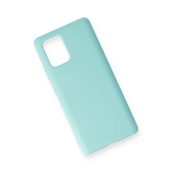 BUĞZ Samsung Galaxy A91 / S10 Lite Kılıf Nano İçi Kadife Silikon - Turkuaz