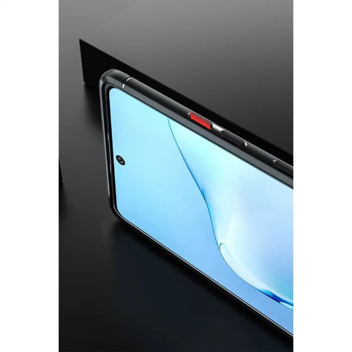 BUĞZ Samsung Galaxy A91 / S10 Lite Kılıf Range Yüzüklü Silikon - Mavi