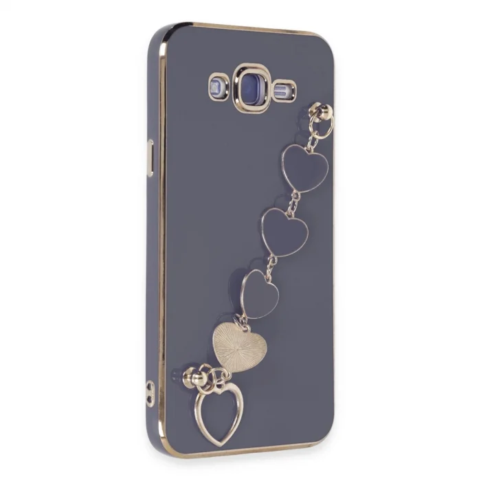 BUĞZ Samsung Galaxy J7 Kılıf Esila Silikon - Gri