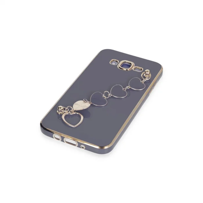 BUĞZ Samsung Galaxy J7 Kılıf Esila Silikon - Gri