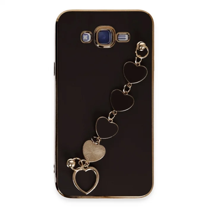 BUĞZ Samsung Galaxy J7 Kılıf Esila Silikon - Siyah