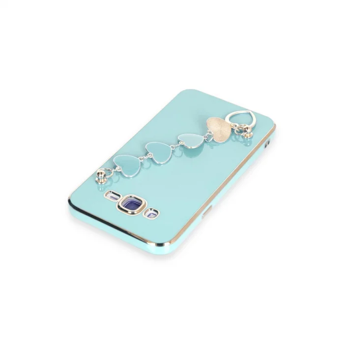 BUĞZ Samsung Galaxy J7 Kılıf Esila Silikon - Su Yeşili