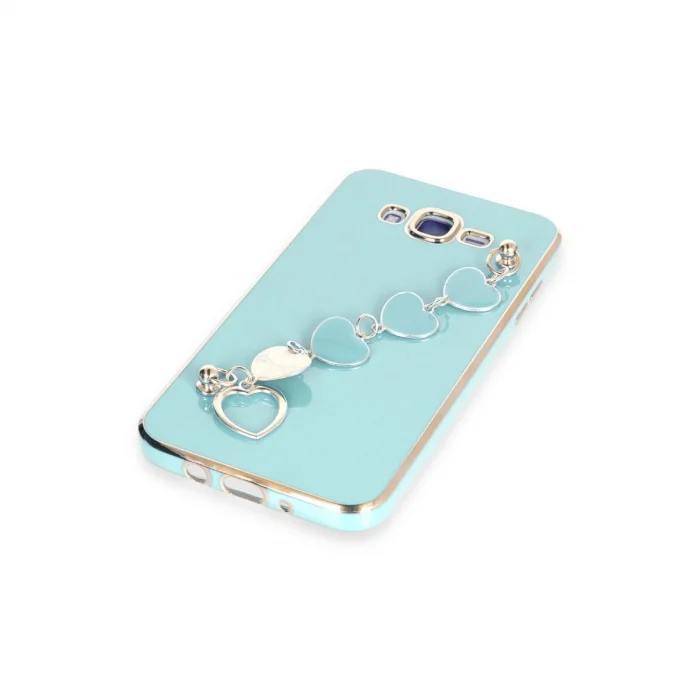 BUĞZ Samsung Galaxy J7 Kılıf Esila Silikon - Su Yeşili