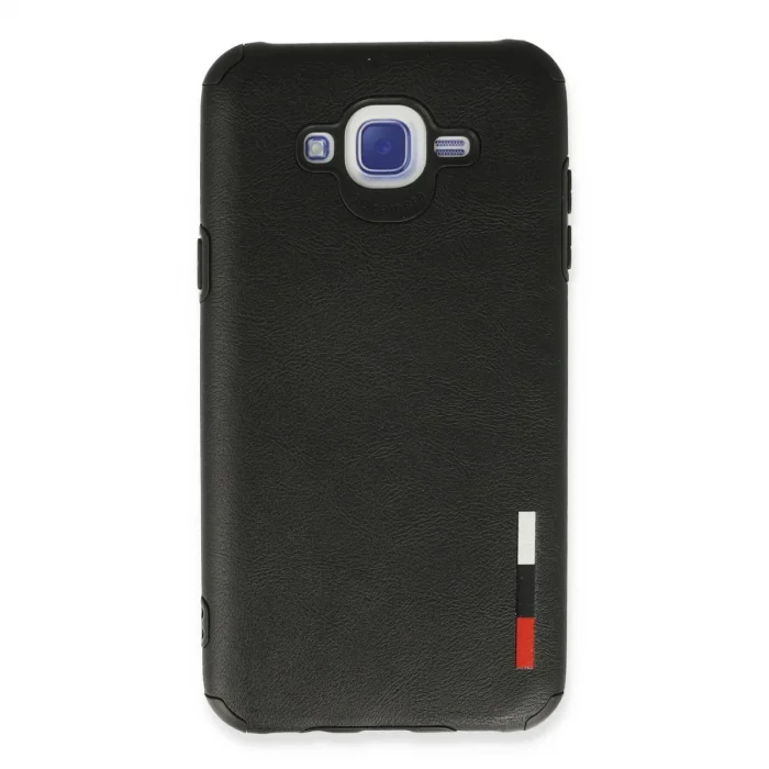 BUĞZ Samsung Galaxy J7 Kılıf Loop Deri Silikon - Siyah