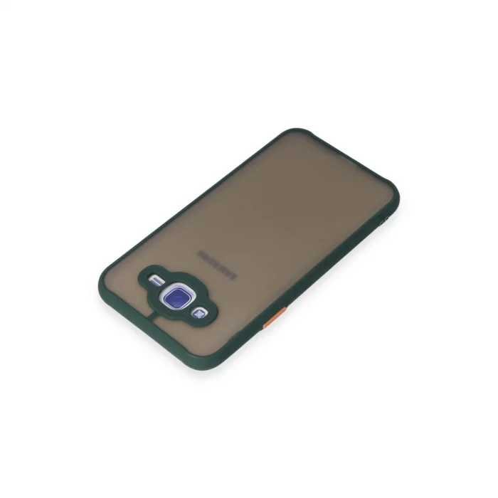BUĞZ Samsung Galaxy J7 Kılıf Montreal Silikon Kapak - Yeşil