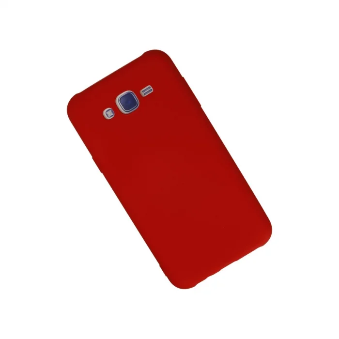 BUĞZ Samsung Galaxy J7 Kılıf Nano İçi Kadife Silikon - Kırmızı