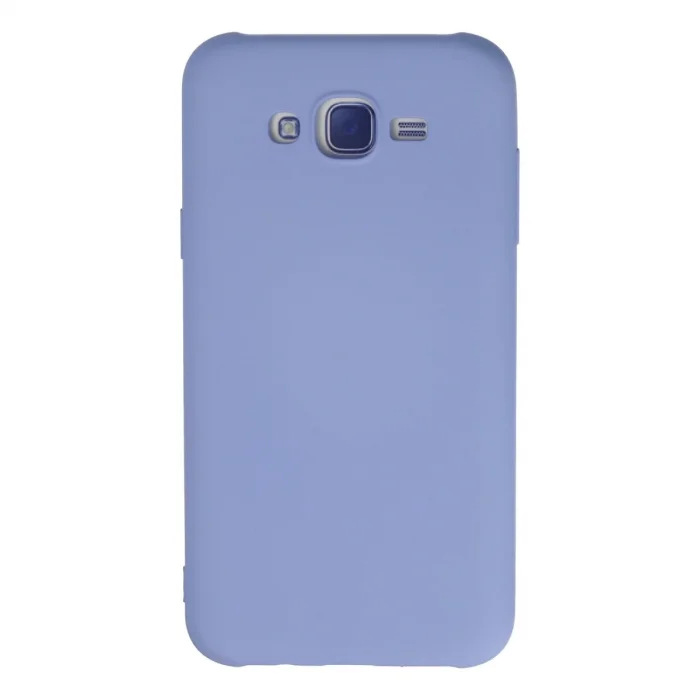 BUĞZ Samsung Galaxy J7 Kılıf Nano İçi Kadife Silikon - Lila