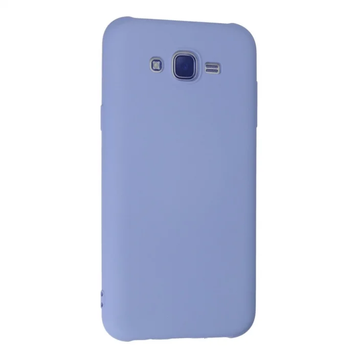 BUĞZ Samsung Galaxy J7 Kılıf Nano İçi Kadife Silikon - Lila