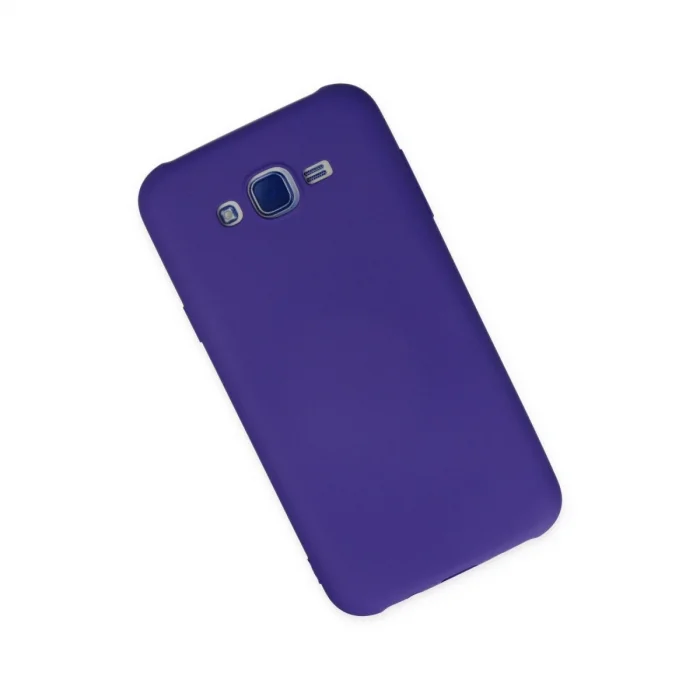 BUĞZ Samsung Galaxy J7 Kılıf Nano İçi Kadife Silikon - Mor