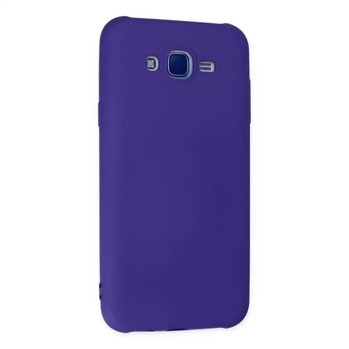 BUĞZ Samsung Galaxy J7 Kılıf Nano İçi Kadife Silikon - Mor