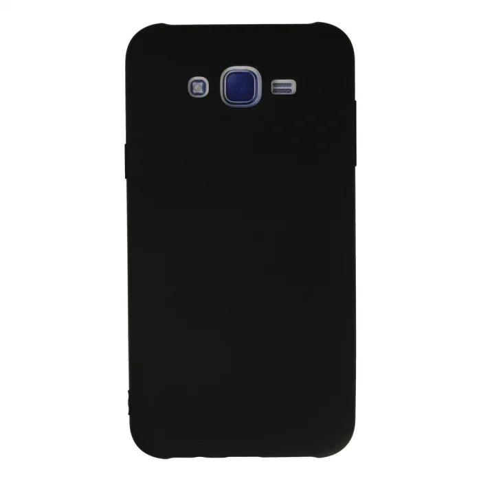 BUĞZ Samsung Galaxy J7 Kılıf Nano İçi Kadife Silikon - Siyah
