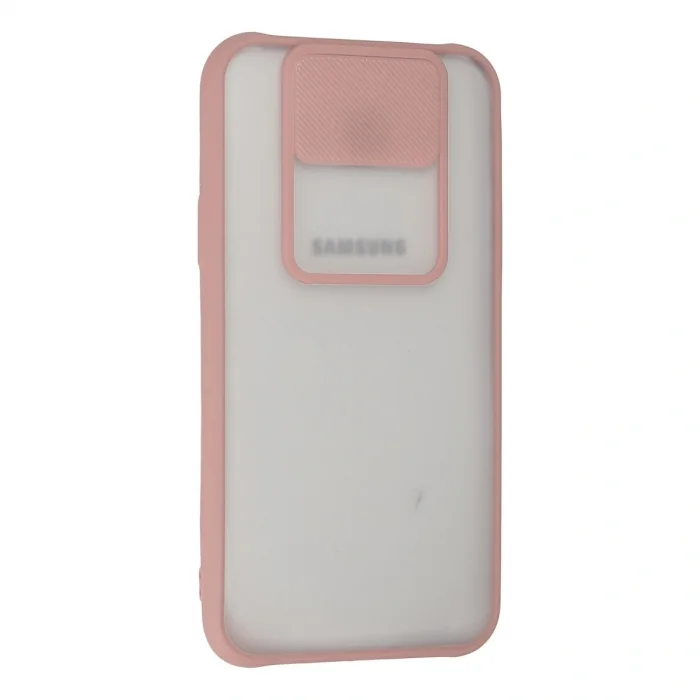 BUĞZ Samsung Galaxy J7 Kılıf Palm Buzlu Kamera Sürgülü Silikon - Pembe