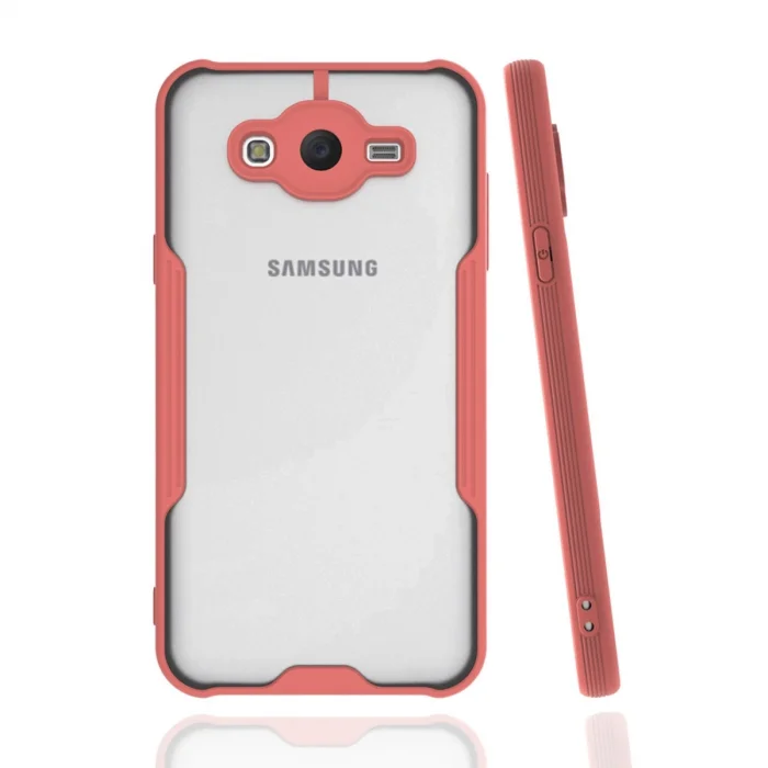 BUĞZ Samsung Galaxy J7 Kılıf Platin Silikon - Pembe