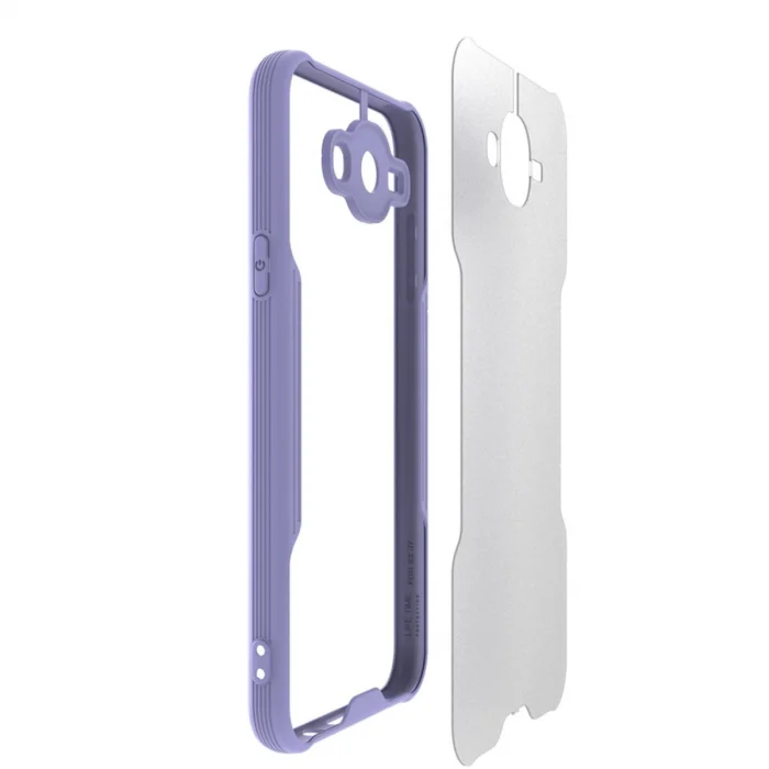 BUĞZ Samsung Galaxy J7 Kılıf Platin Silikon - Siyah