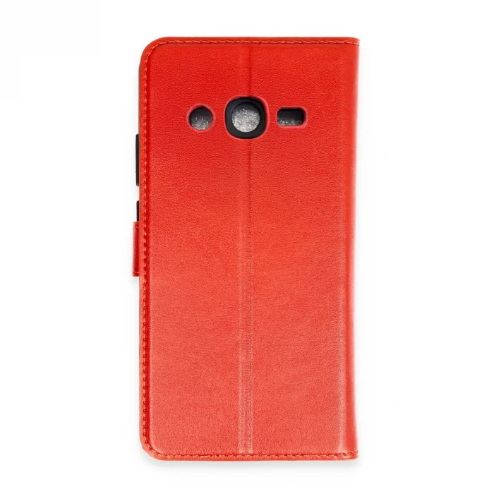 BUĞZ Samsung Galaxy J7 Kılıf Trend S Plus Kapaklı Kılıf - Kırmızı