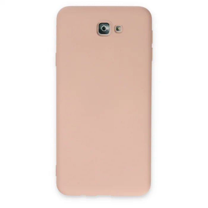 BUĞZ Samsung Galaxy J7 Prime Kılıf Nano İçi Kadife Silikon - Pudra