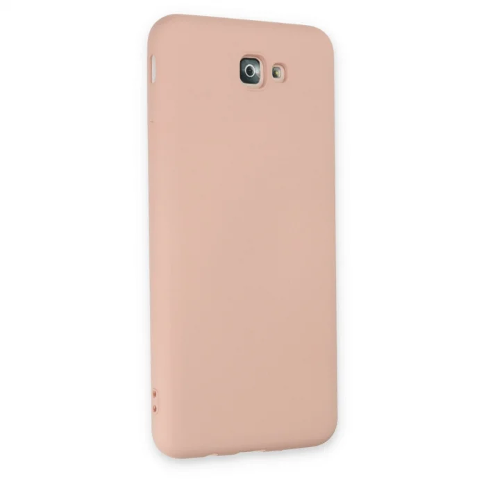 BUĞZ Samsung Galaxy J7 Prime Kılıf Nano İçi Kadife Silikon - Pudra