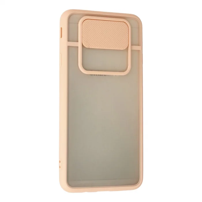 BUĞZ Samsung Galaxy J7 Prime Kılıf Palm Buzlu Kamera Sürgülü Silikon - Pembe