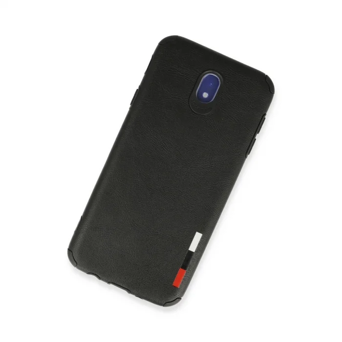 BUĞZ Samsung Galaxy J7 Pro / J730 Kılıf Loop Deri Silikon - Siyah