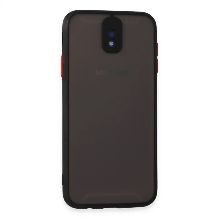 BUĞZ Samsung Galaxy J7 Pro / J730 Kılıf Montreal Silikon Kapak - Siyah
