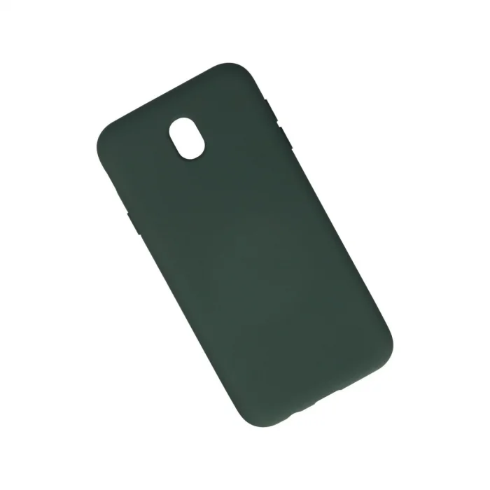 BUĞZ Samsung Galaxy J7 Pro / J730 Kılıf Nano İçi Kadife Silikon - Koyu Yeşil