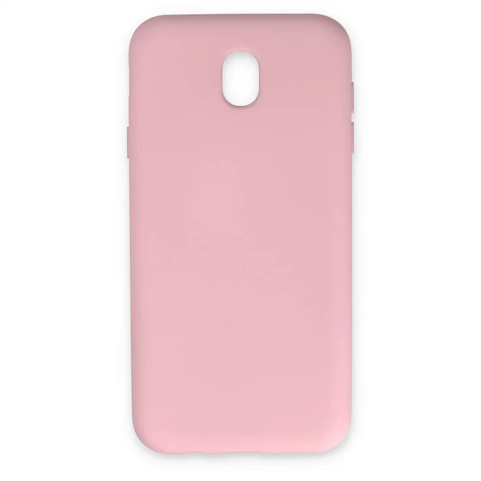 BUĞZ Samsung Galaxy J7 Pro / J730 Kılıf Nano İçi Kadife Silikon - Pudra