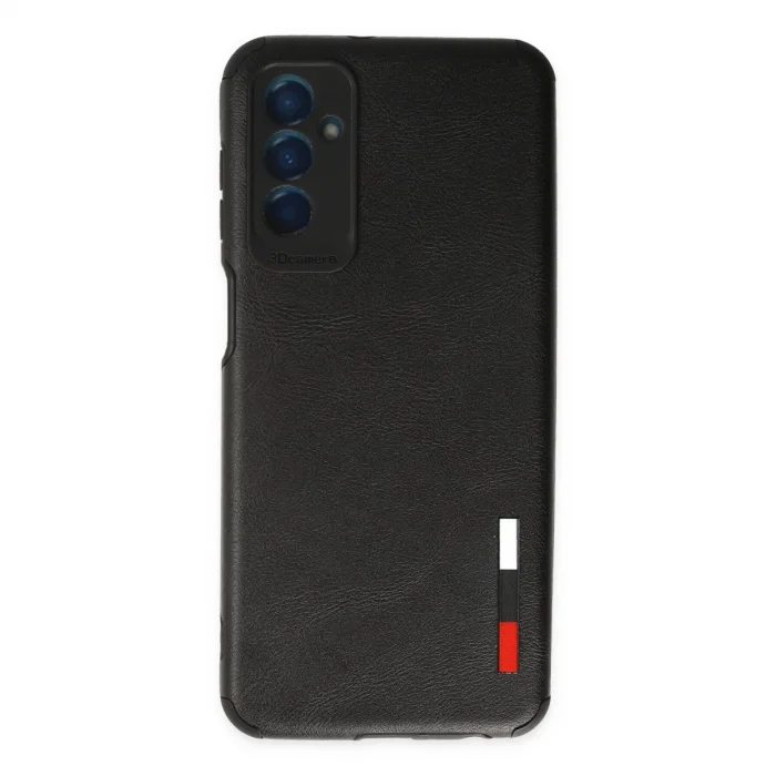 BUĞZ Samsung Galaxy M13 Kılıf Loop Deri Silikon - Siyah