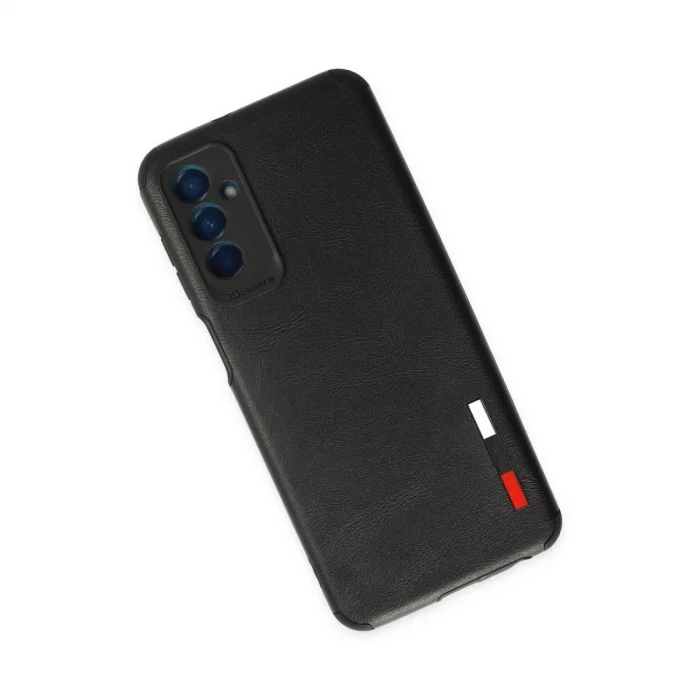 BUĞZ Samsung Galaxy M13 Kılıf Loop Deri Silikon - Siyah