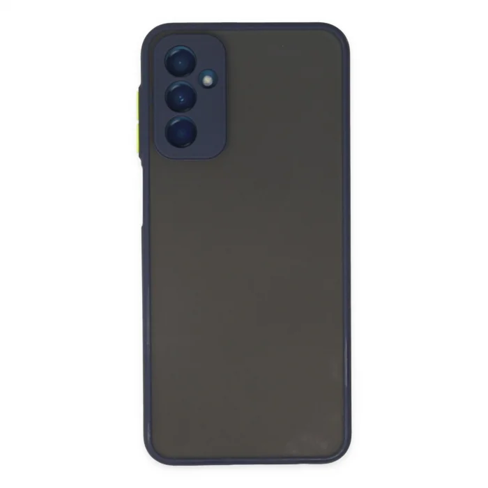 BUĞZ Samsung Galaxy M13 Kılıf Montreal Silikon Kapak - Lacivert