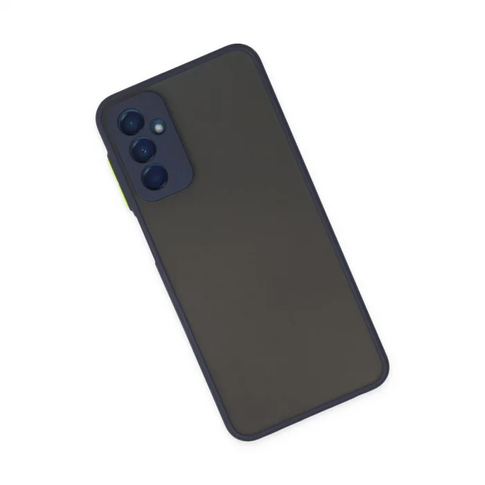 BUĞZ Samsung Galaxy M13 Kılıf Montreal Silikon Kapak - Lacivert