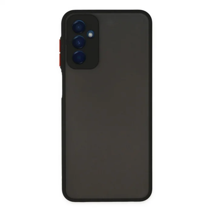 BUĞZ Samsung Galaxy M13 Kılıf Montreal Silikon Kapak - Siyah