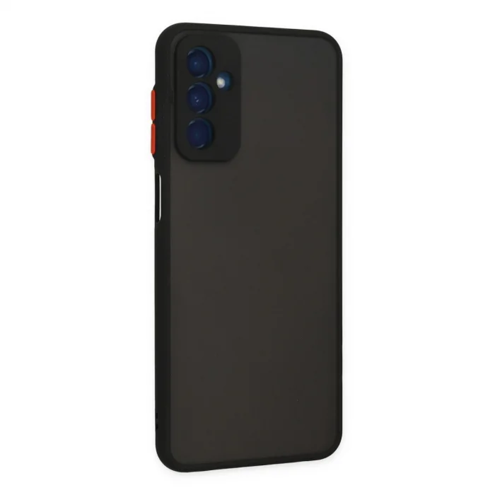 BUĞZ Samsung Galaxy M13 Kılıf Montreal Silikon Kapak - Siyah