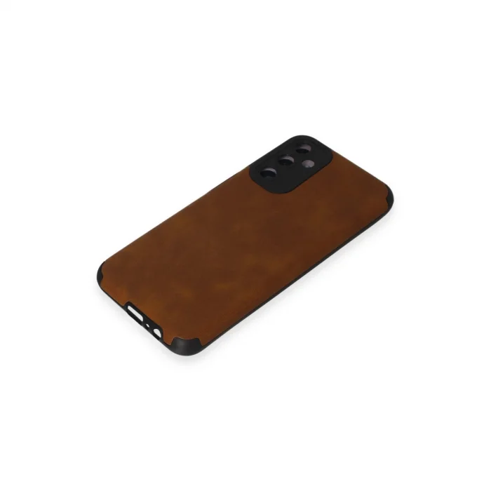 BUĞZ Samsung Galaxy M14 5g Kılıf Loop Deri Silikon - Kahverengi