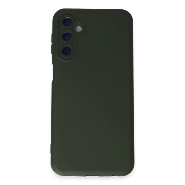 BUĞZ Samsung Galaxy M14 5g Kılıf Nano İçi Kadife Silikon - Koyu Yeşil