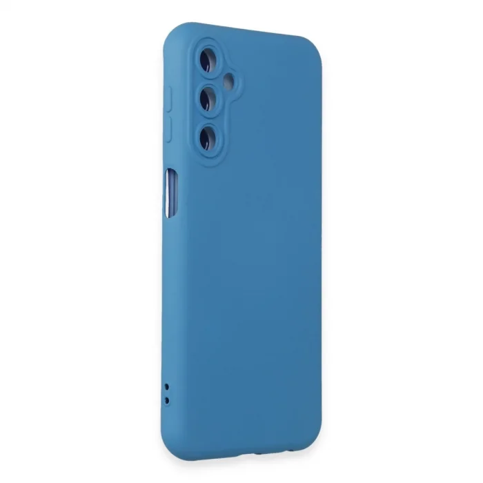 BUĞZ Samsung Galaxy M14 5g Kılıf Nano İçi Kadife Silikon - Mavi