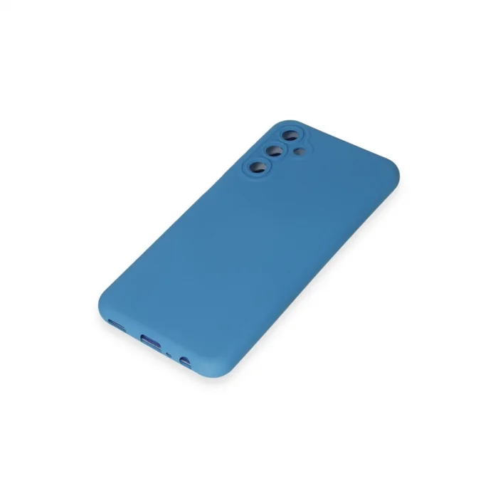 BUĞZ Samsung Galaxy M14 5g Kılıf Nano İçi Kadife Silikon - Mavi