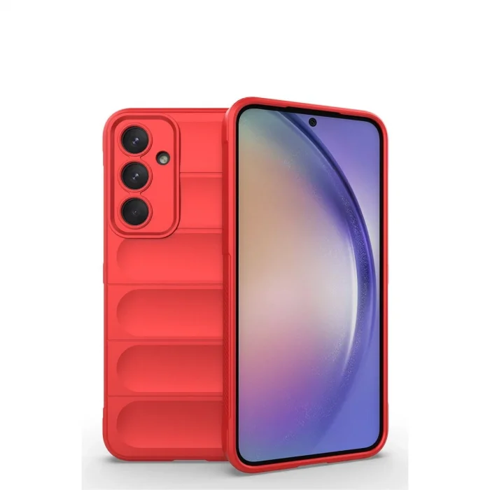 BUĞZ Samsung Galaxy M14 5g Kılıf Optimum Silikon - Kırmızı