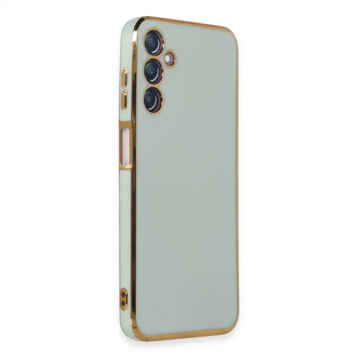 BUĞZ Samsung Galaxy M14 5g Kılıf Volet Silikon - Açık Yeşil