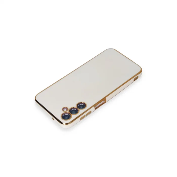 BUĞZ Samsung Galaxy M14 5g Kılıf Volet Silikon - Beyaz