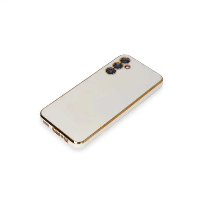 BUĞZ Samsung Galaxy M14 5g Kılıf Volet Silikon - Beyaz